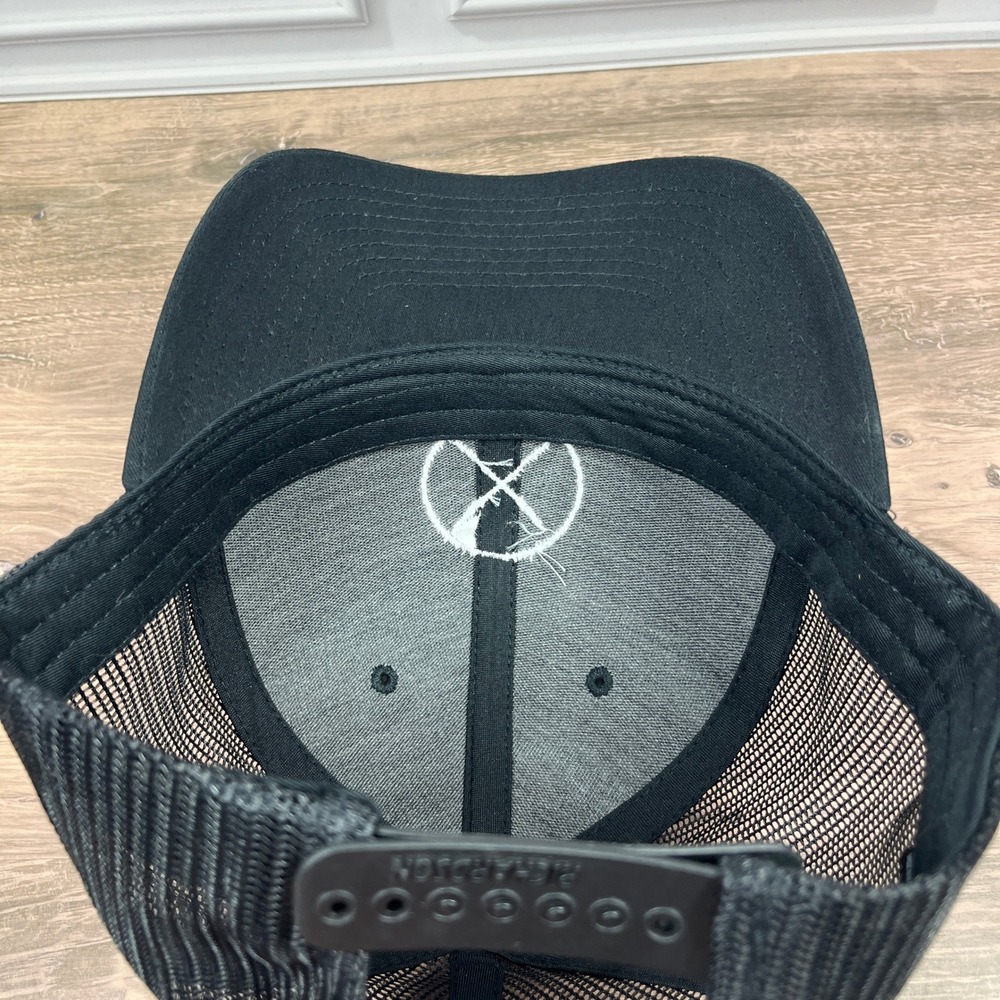 Richardson DeWalt Trucker Hat Mens OSFM Black Mesh Snapback Style 112 Cap‎ - Picture 8 of 12